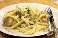 Kotleciki w sosie cukiniowym z mascarpone