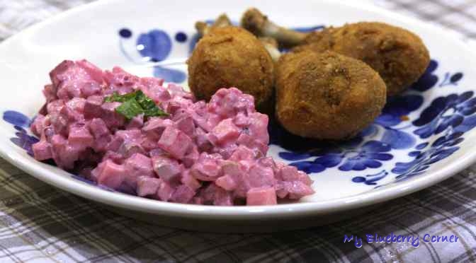 Sałatka ziemniaczana z burakami (Roter Kartoffelsalat)