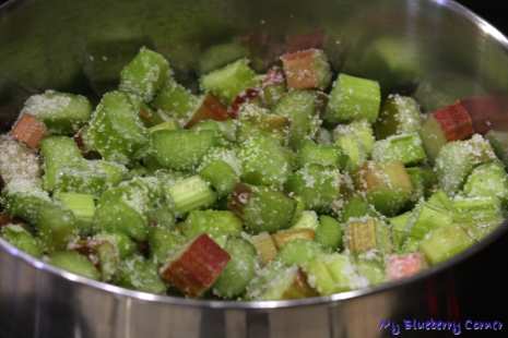 Słodkie bułki z rabarbarem