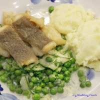 Halibut z zielonym fricassée