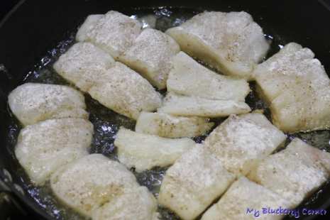 Halibut z zielonym fricassée